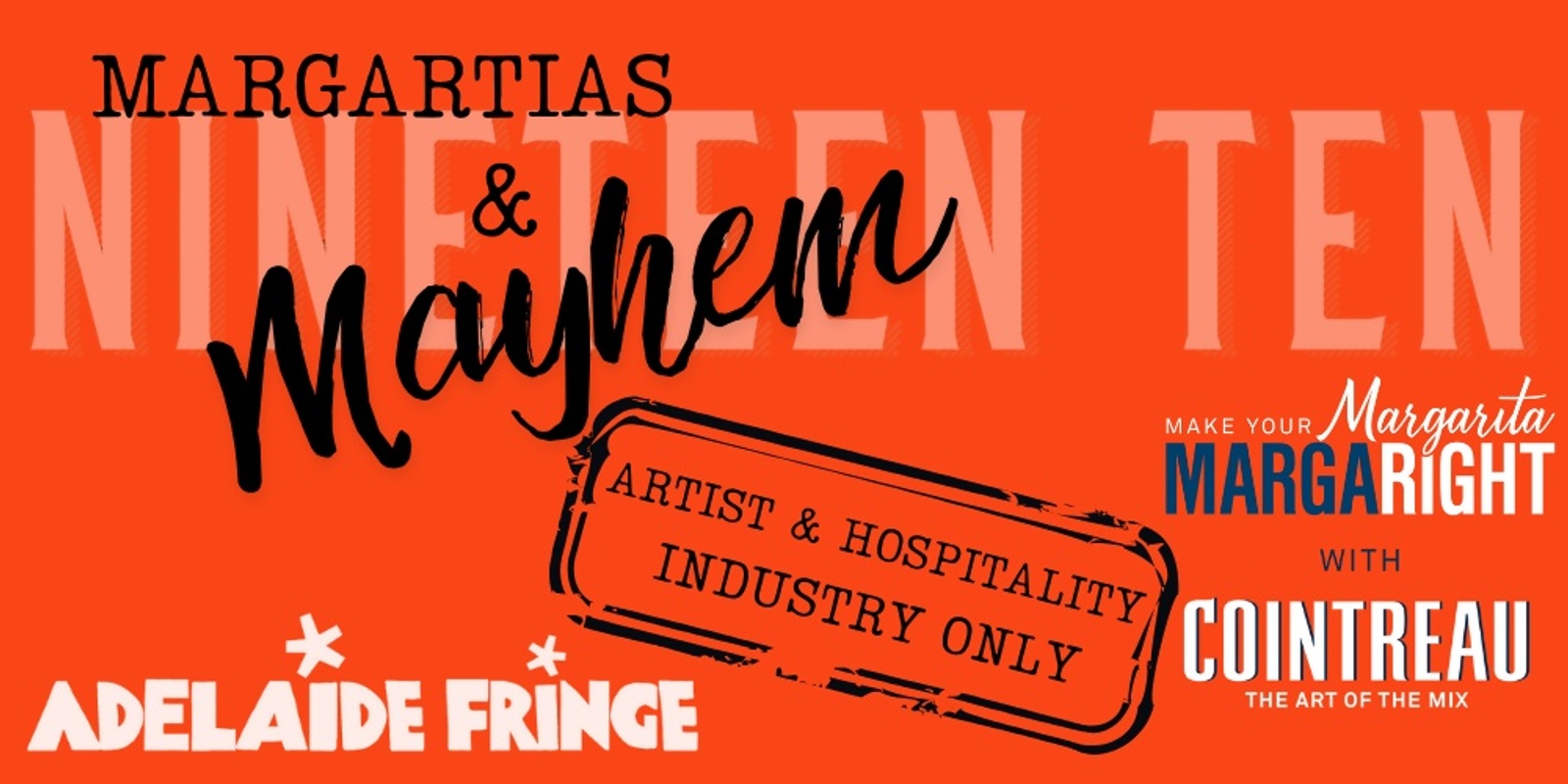 Banner image for Margaritas & Mayhem @ Nineteen Ten