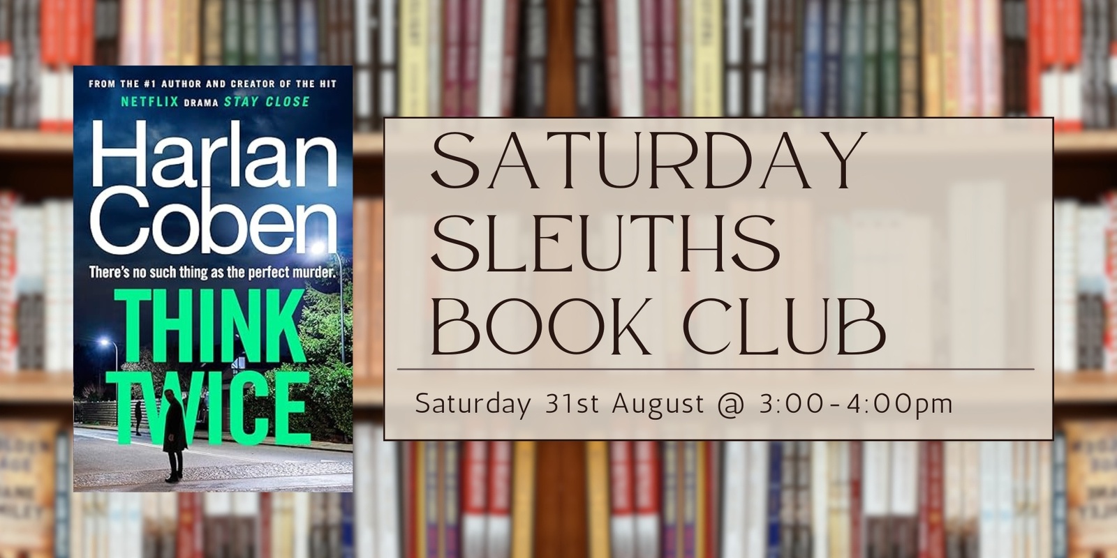 Banner image for Saturday Sleuths Crime Book Club 2024