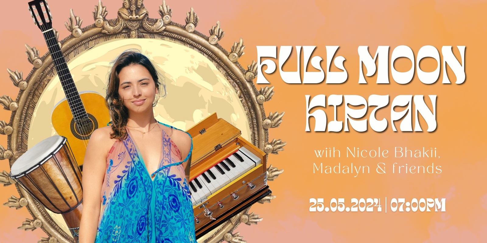Banner image for Full Moon Kirtan with Nicole Bhakti & friends