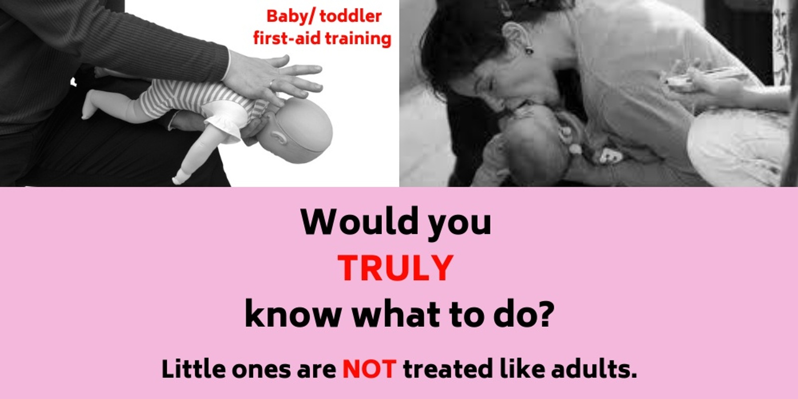 Banner image for Woodvale baby/ toddler first-aid course - 28 Sep