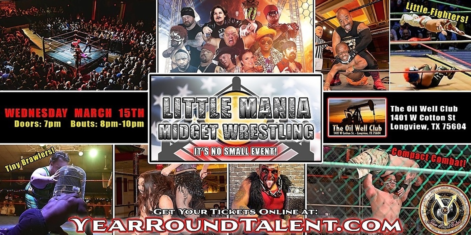 Banner image for Longview, TX - Micro-Wresting All * Stars: Little Mania Rips Through the Ring!
