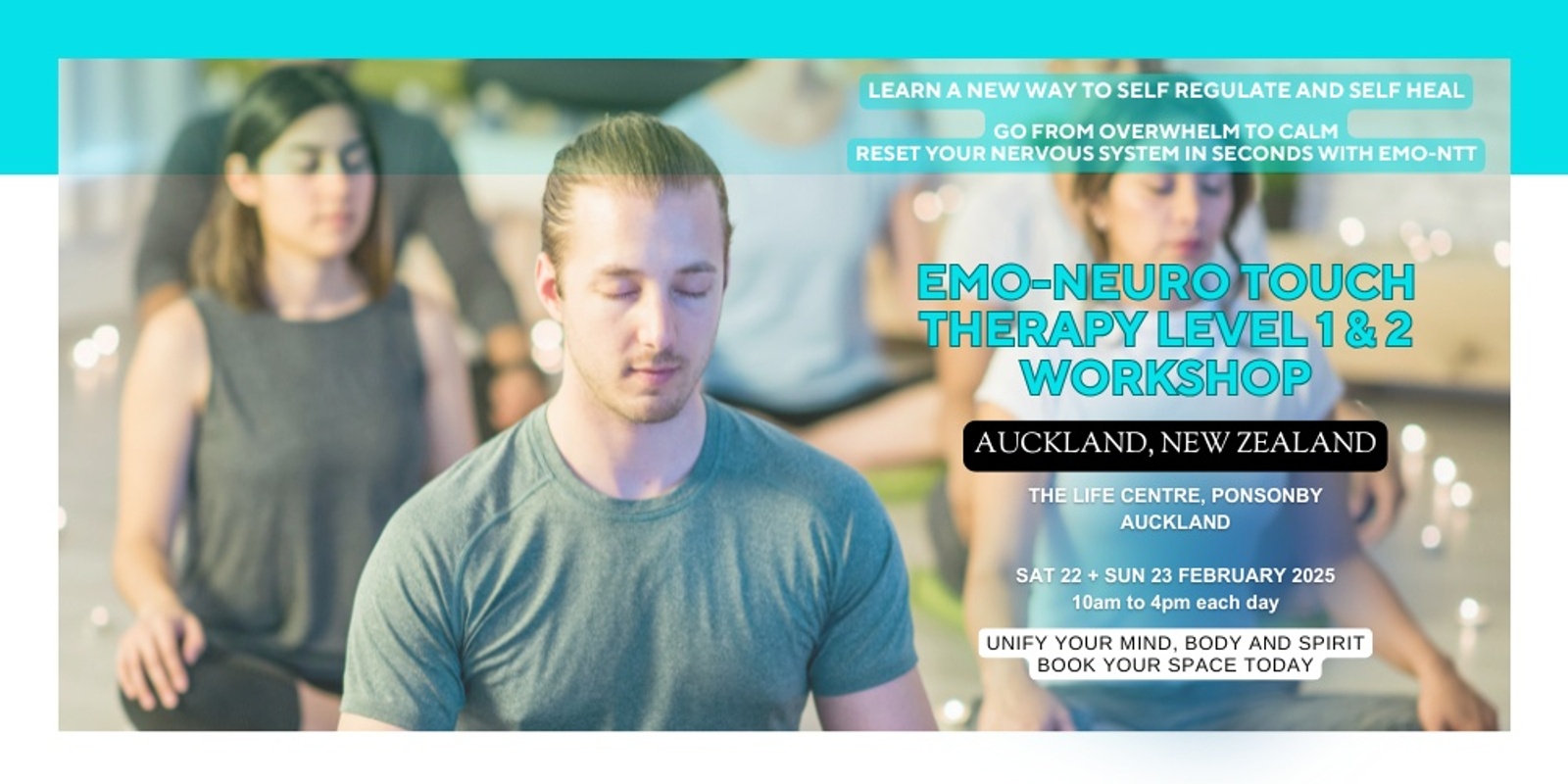 Banner image for AUCKLAND: Emo-Neuro Touch Therapy Workshop - Learn How To Reset Your Nervous System With Touch