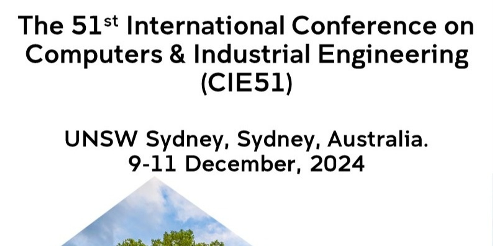 Banner image for The 51st International Conference on Computers and Industrial Engineering (CIE51)
