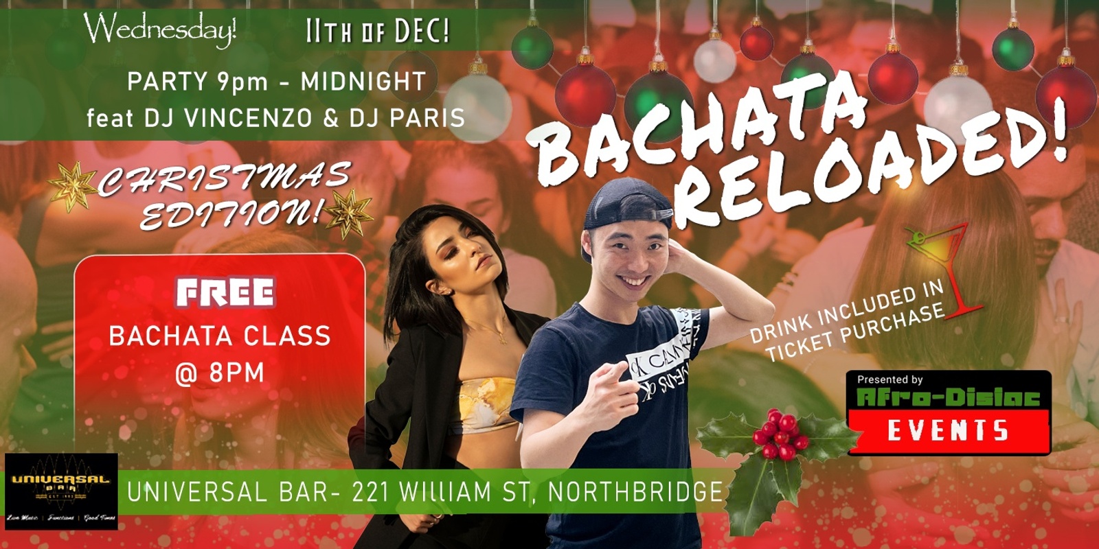 Banner image for Bachata Reloaded-Christmas 2024 Edition!