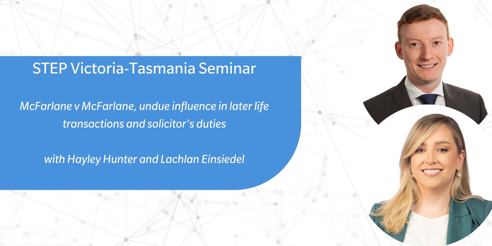 Banner image for STEP Victoria-Tasmania Seminar | Thursday 15 August 2024