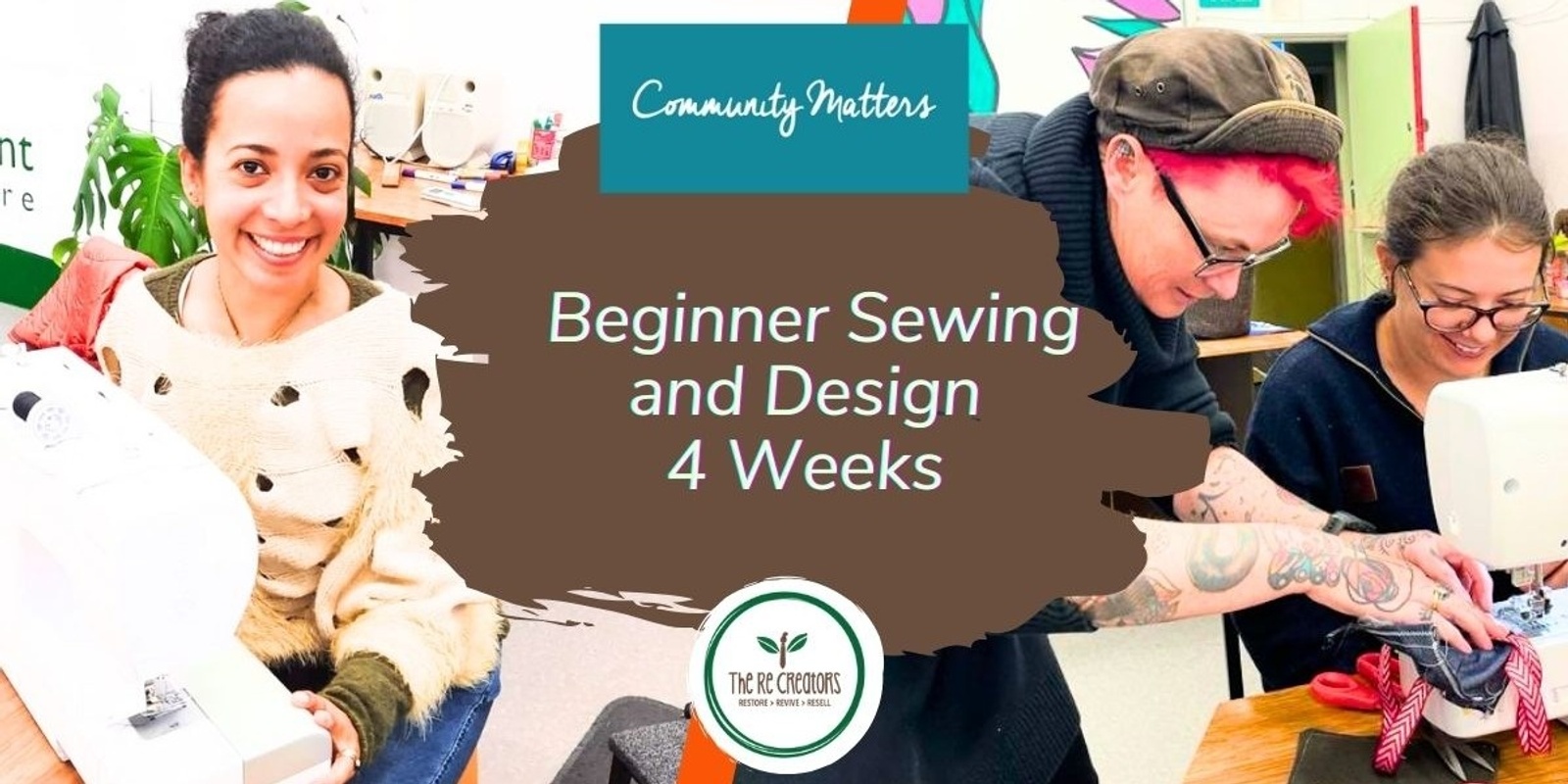 Banner image for Beginners Sewing and Design- 4 Weeks, West Auckland's RE: MAKER SPACE, Saturdays, 4 May to 25 May, 9.30 am - 12 pm 