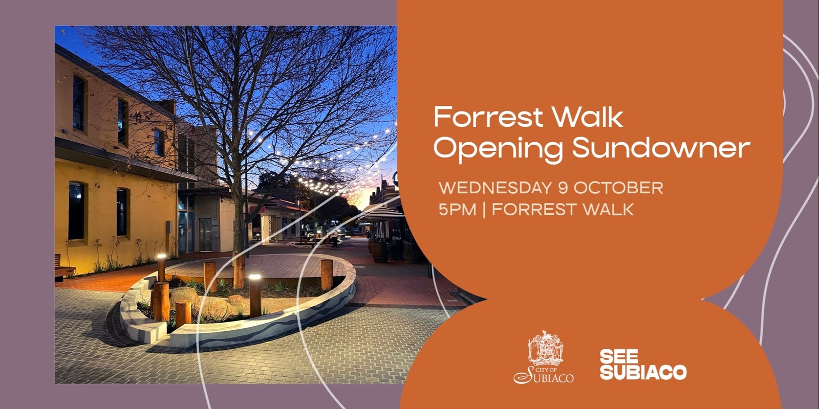 Banner image for Forrest Walk Opening Sundowner - Community