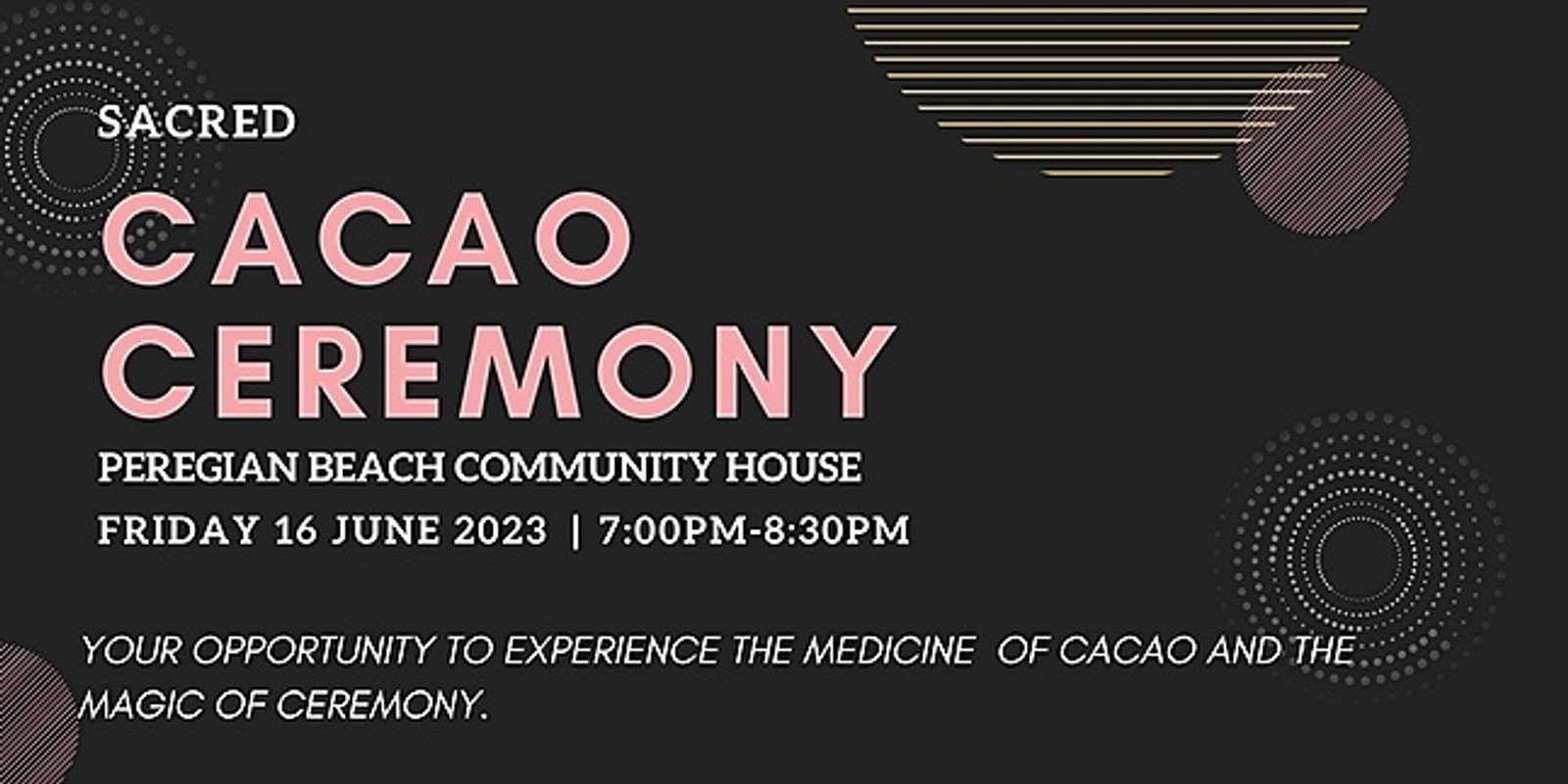 Banner image for Sacred Cacao Ceremony