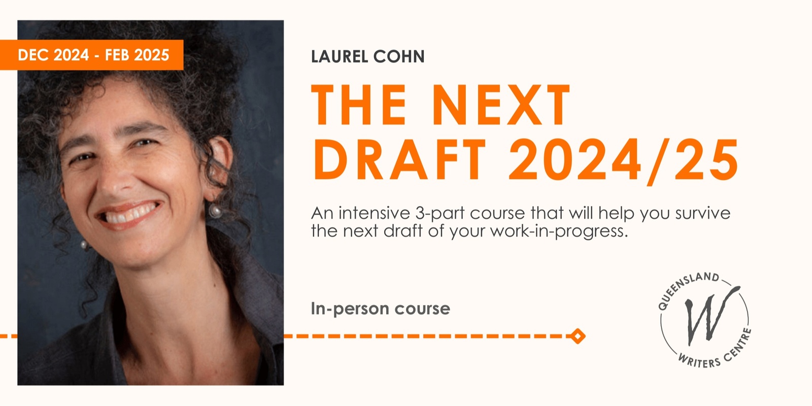 Banner image for The Next Draft 2024/25 with Laurel Cohn