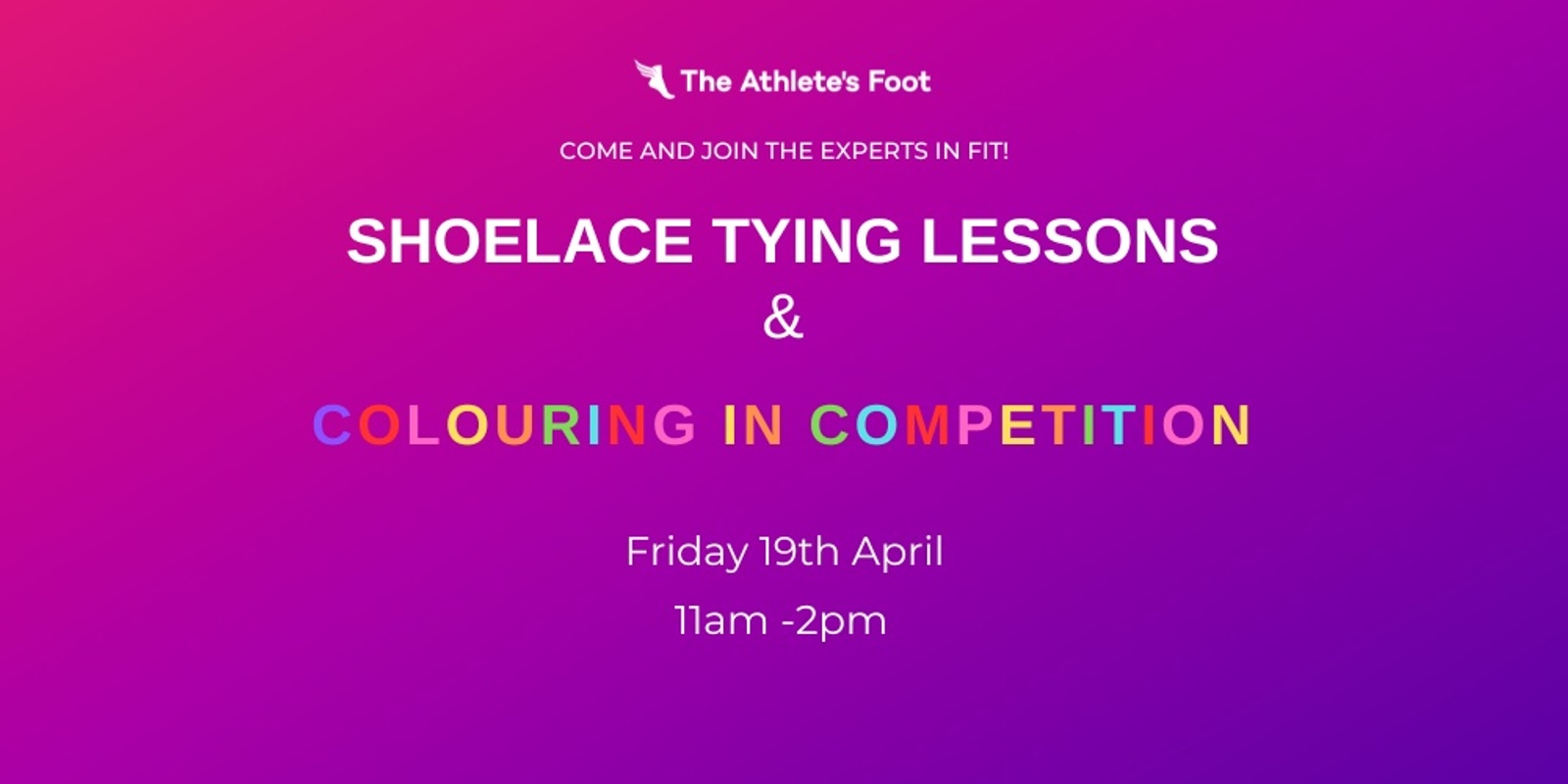 Banner image for Athlete's Foot - Shoelace Tying Workshop