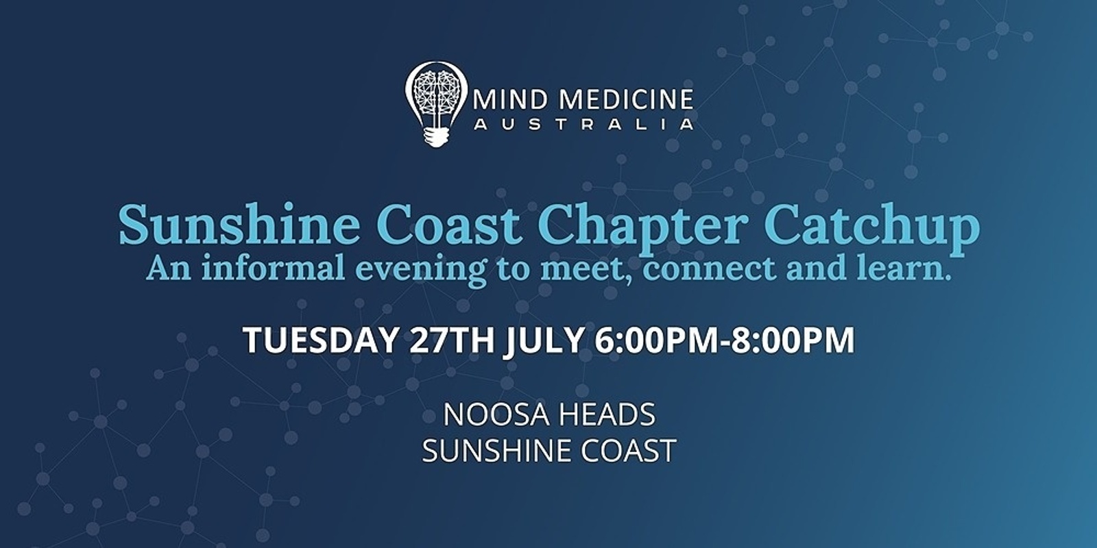 Banner image for Sunshine Coast Chapter Catchup - An informal evening to meet, connect and learn. 