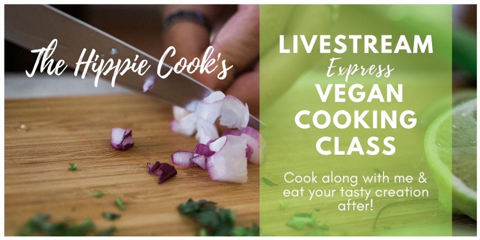 Banner image for Express Livestream Vegan Cooking Class