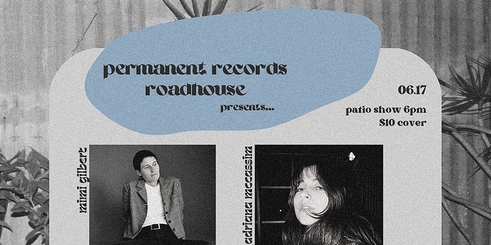 Banner image for Permanent Records Roadhouse Early Showcase! Adriana McCassim, Sophia Corrine, Reddenhollow, & Mimi Gilbert! 
