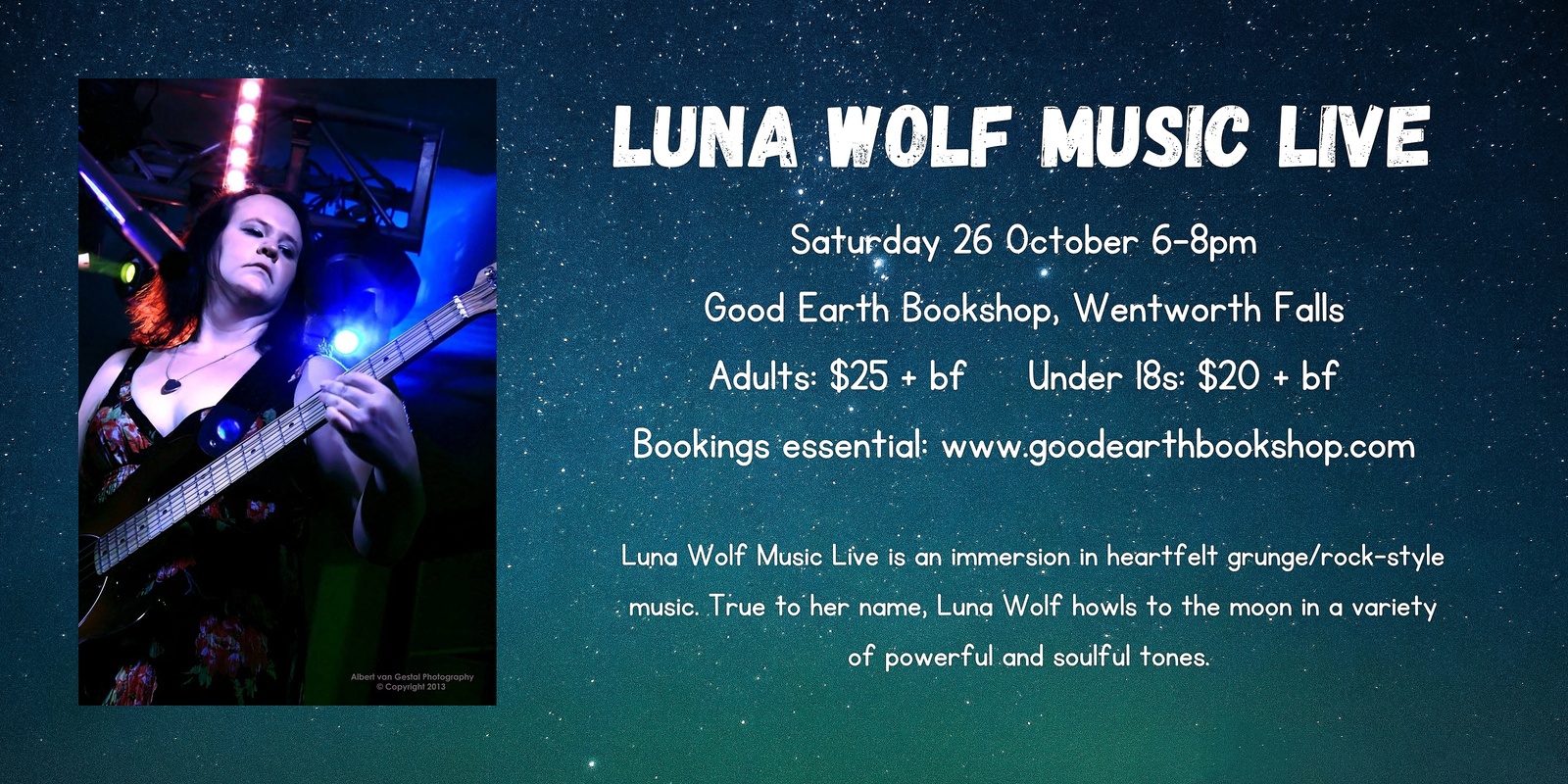 Banner image for Luna Wolf Music Live - Claire Heenan