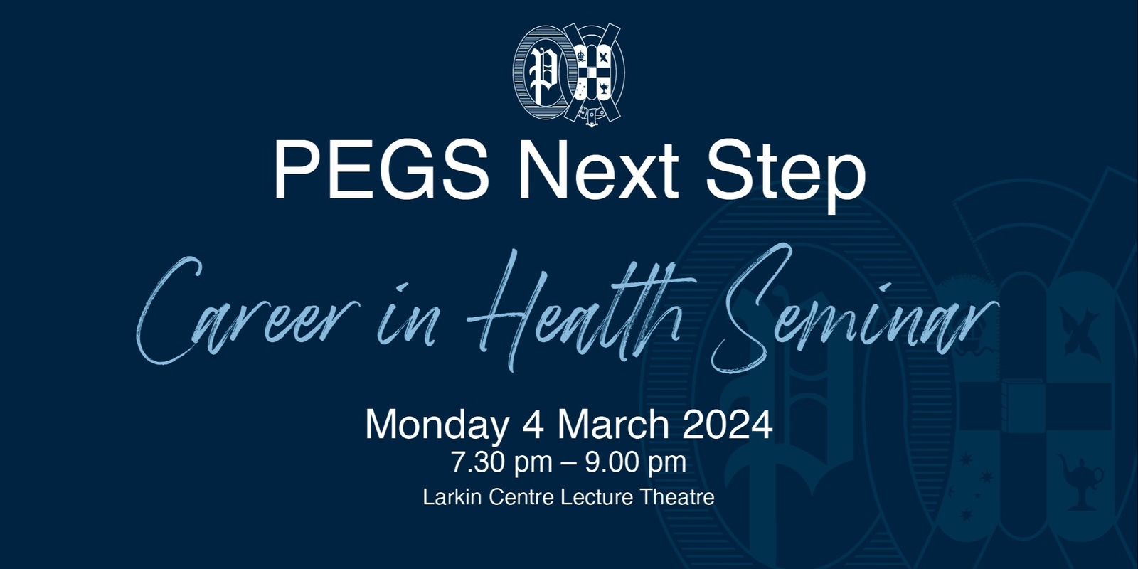 Banner image for PEGS Careers In Health Seminar