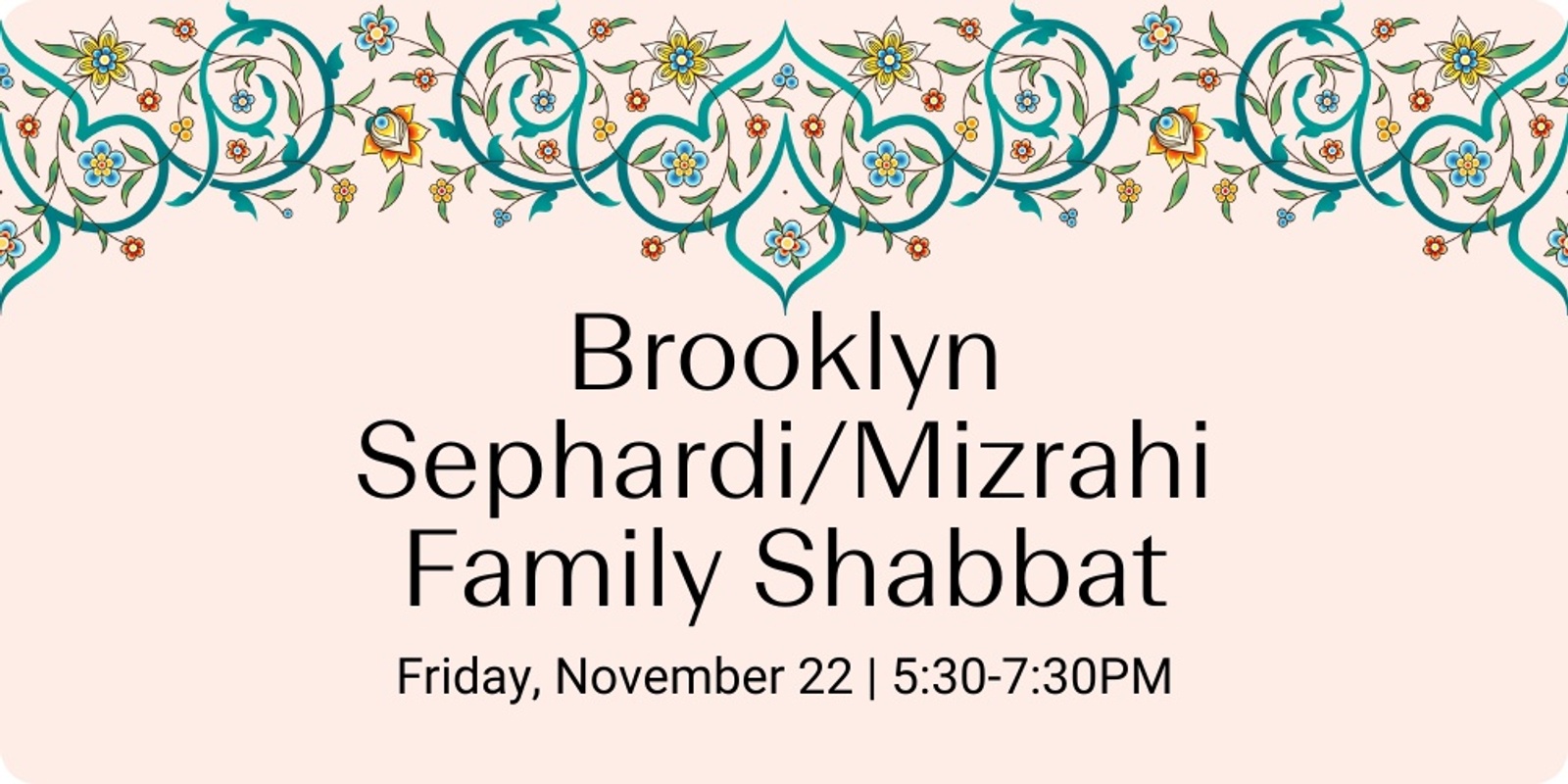 Banner image for Sephardic/Mizrahi Family Shabbat