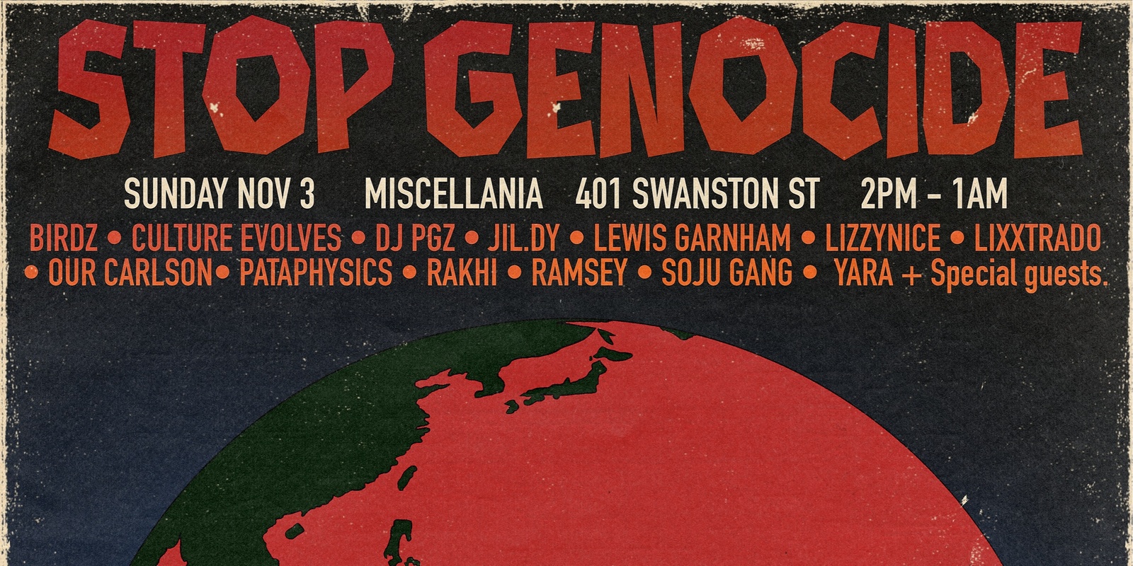 Banner image for ‘STOP GENOCIDE’ Fundraiser