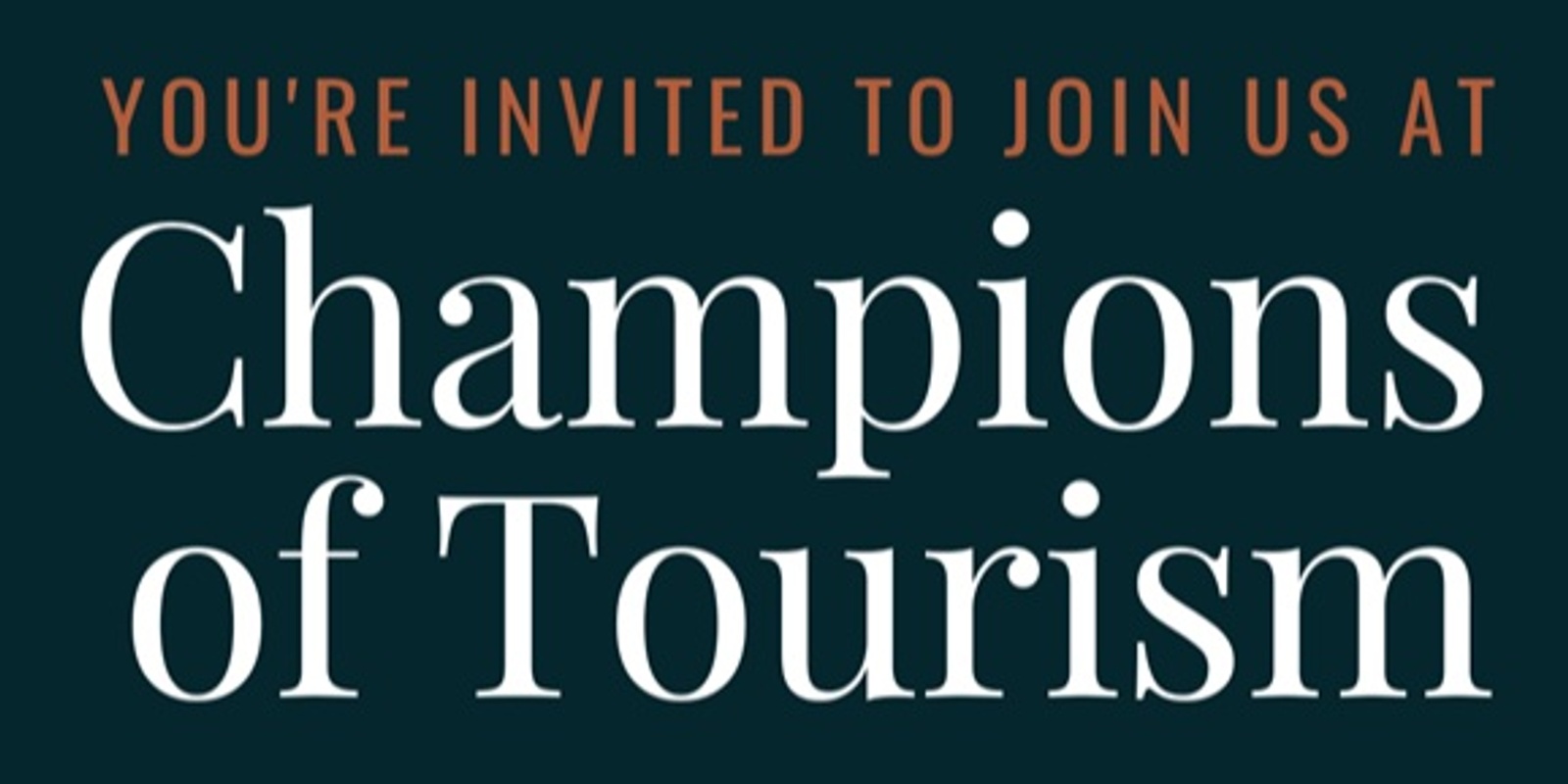 Banner image for Champions of Tourism 2023