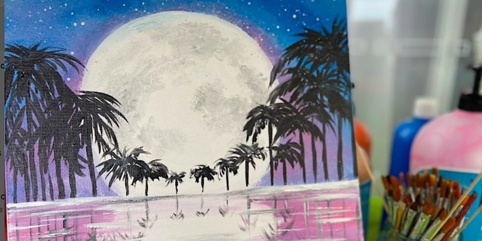 Banner image for Paint and Sip - Night in Paradise Gold Coast