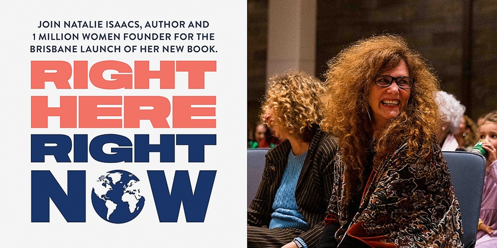 Banner image for Brisbane Book Launch: 'Right Here, Right Now: How women can lead the way in the climate emergency'