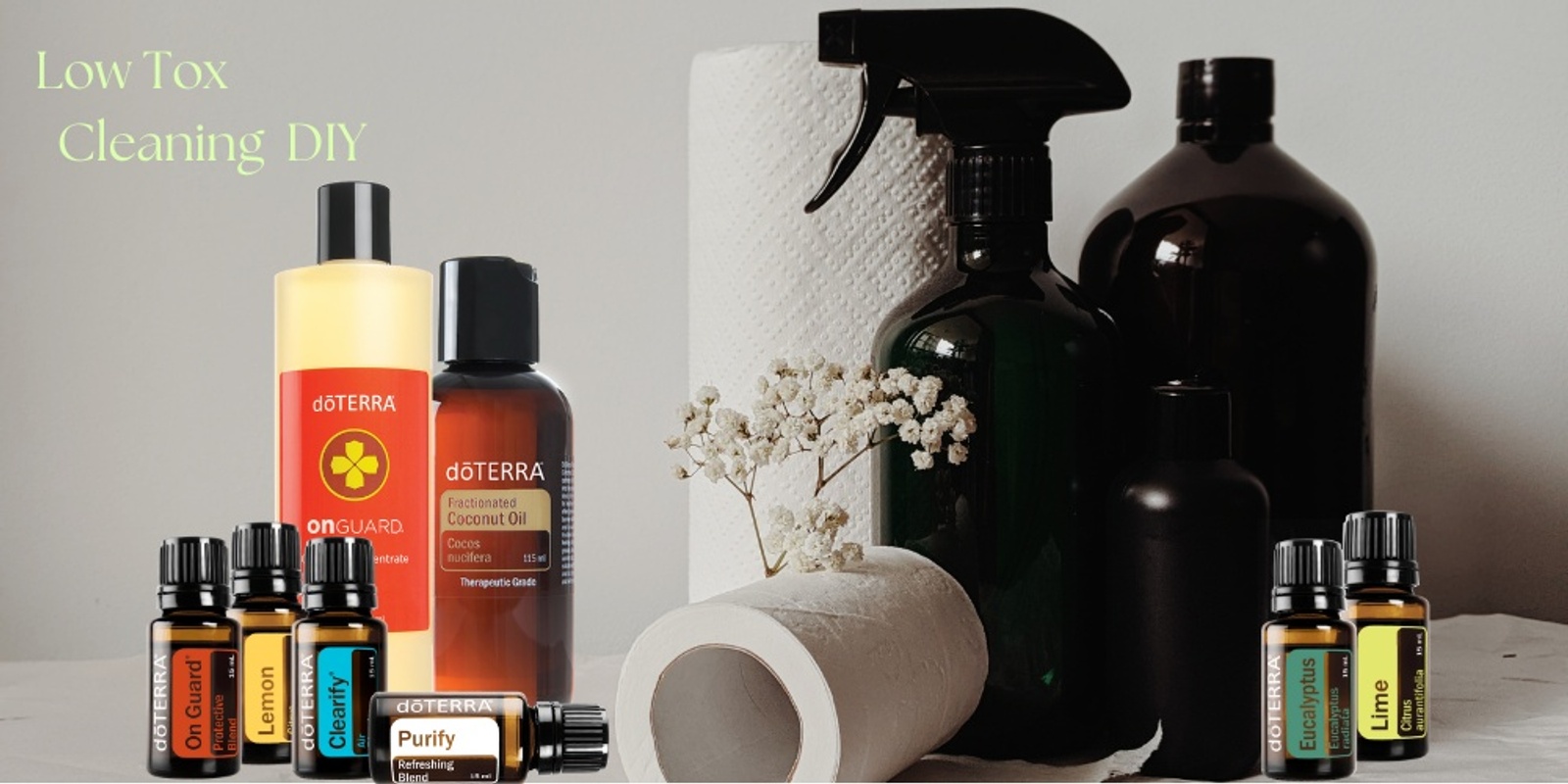 Banner image for Low Tox Cleaning DIY Workshop - with doTERRA Essential oils