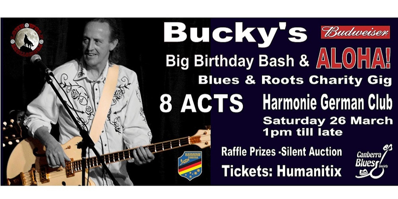 Banner image for Bucky's Budweiser Big Birthday Bash & ALOHA! Charity Fundraiser 2022