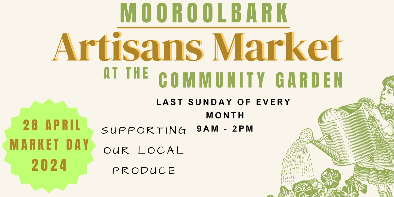 Banner image for April : Artisans Market in the Community Garden | Mooroolbark