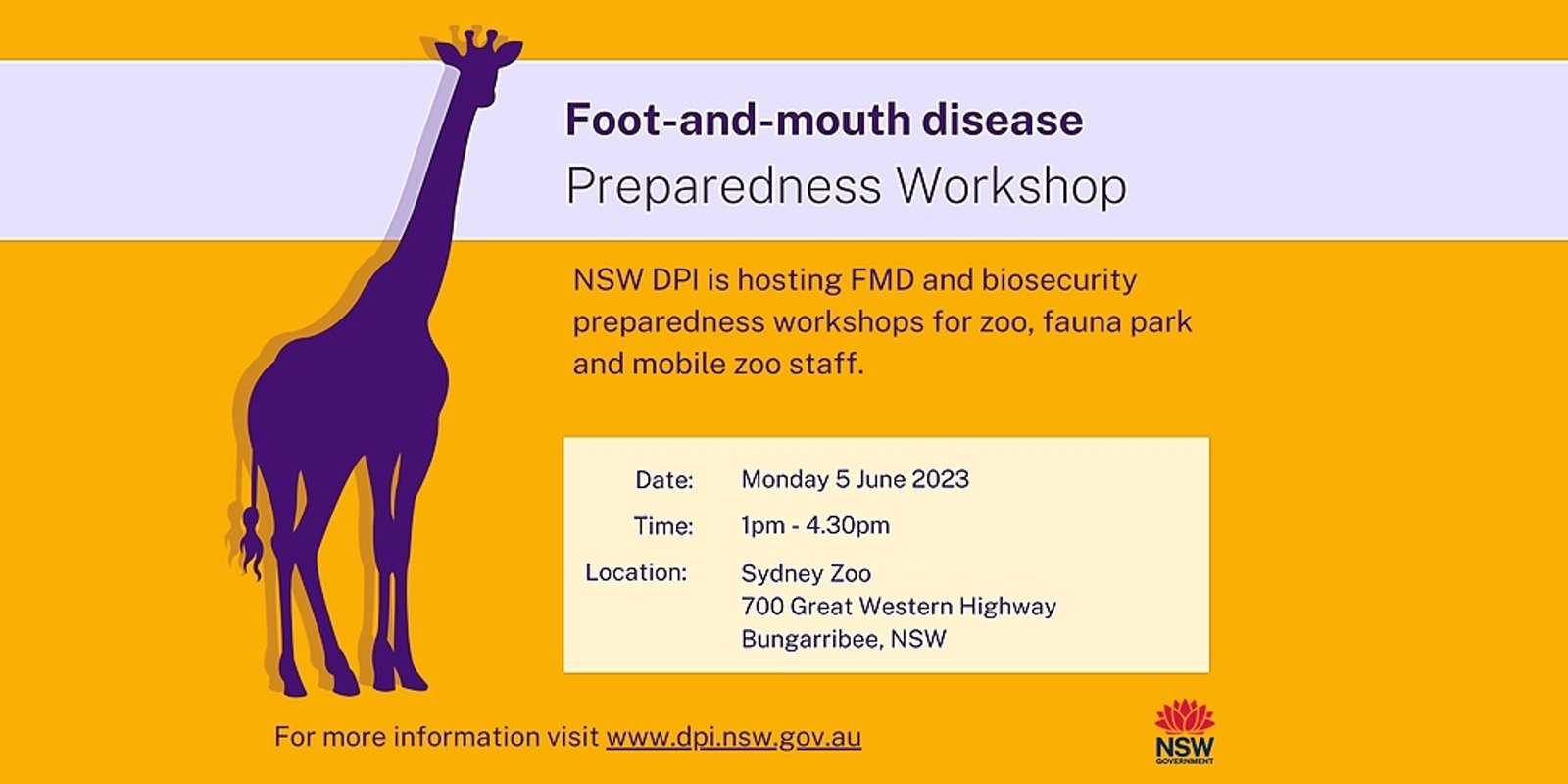 Banner image for Foot-and-mouth disease Preparedness Workshop 