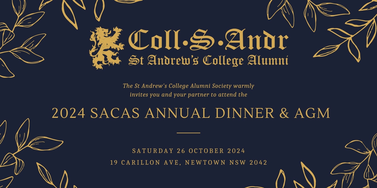 Banner image for 2024 SACAS Annual Dinner & AGM