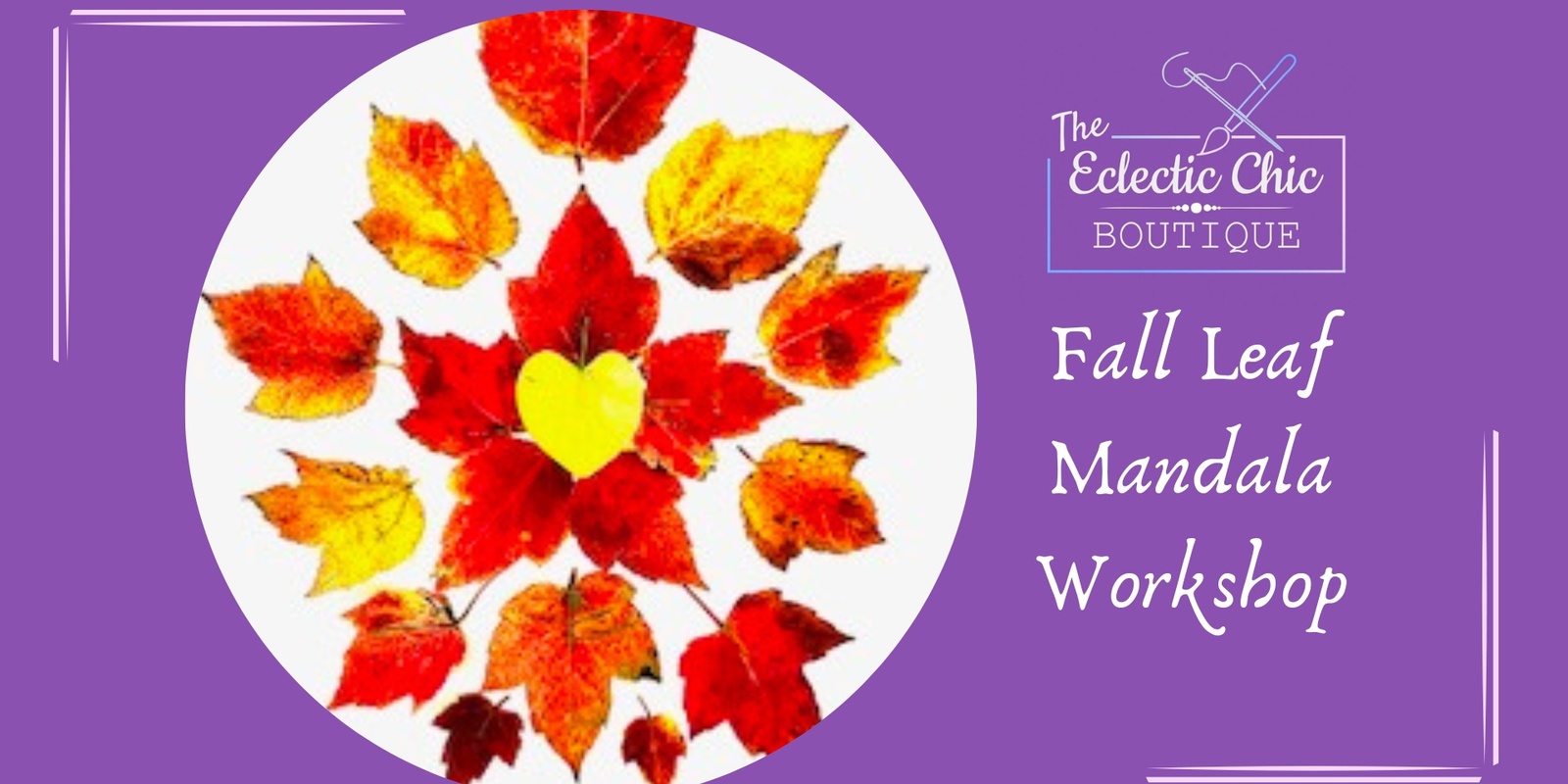 Banner image for Fall Leaf Mandala Workshop