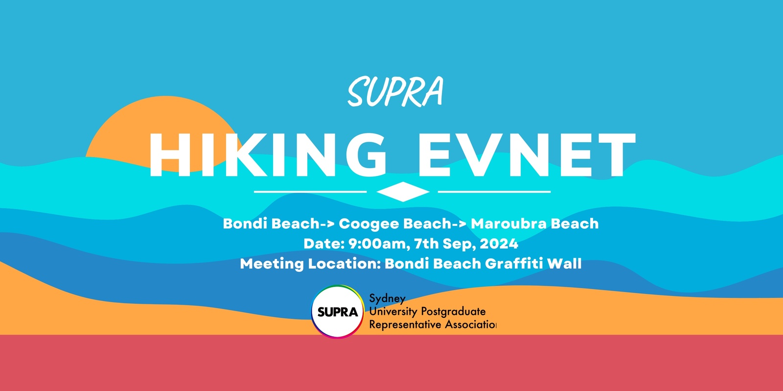 Banner image for SUPRA Hiking 🏖️ Bondi Beach to Coogee to Maroubra Beach