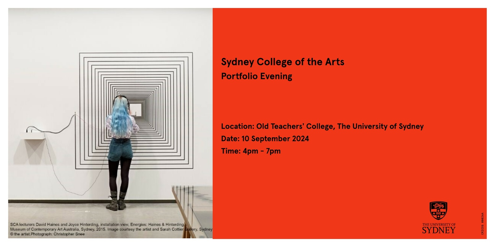 Banner image for Sydney College of the Arts Portfolio Evening 