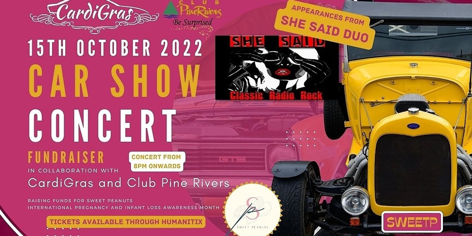 Banner image for Sweet Peanuts Car Show and Concert #qsocent