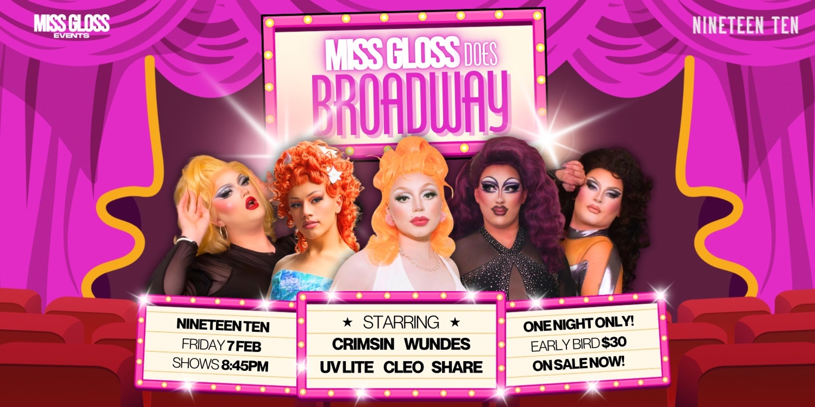 Banner image for MISS GLOSS Does BROADWAY