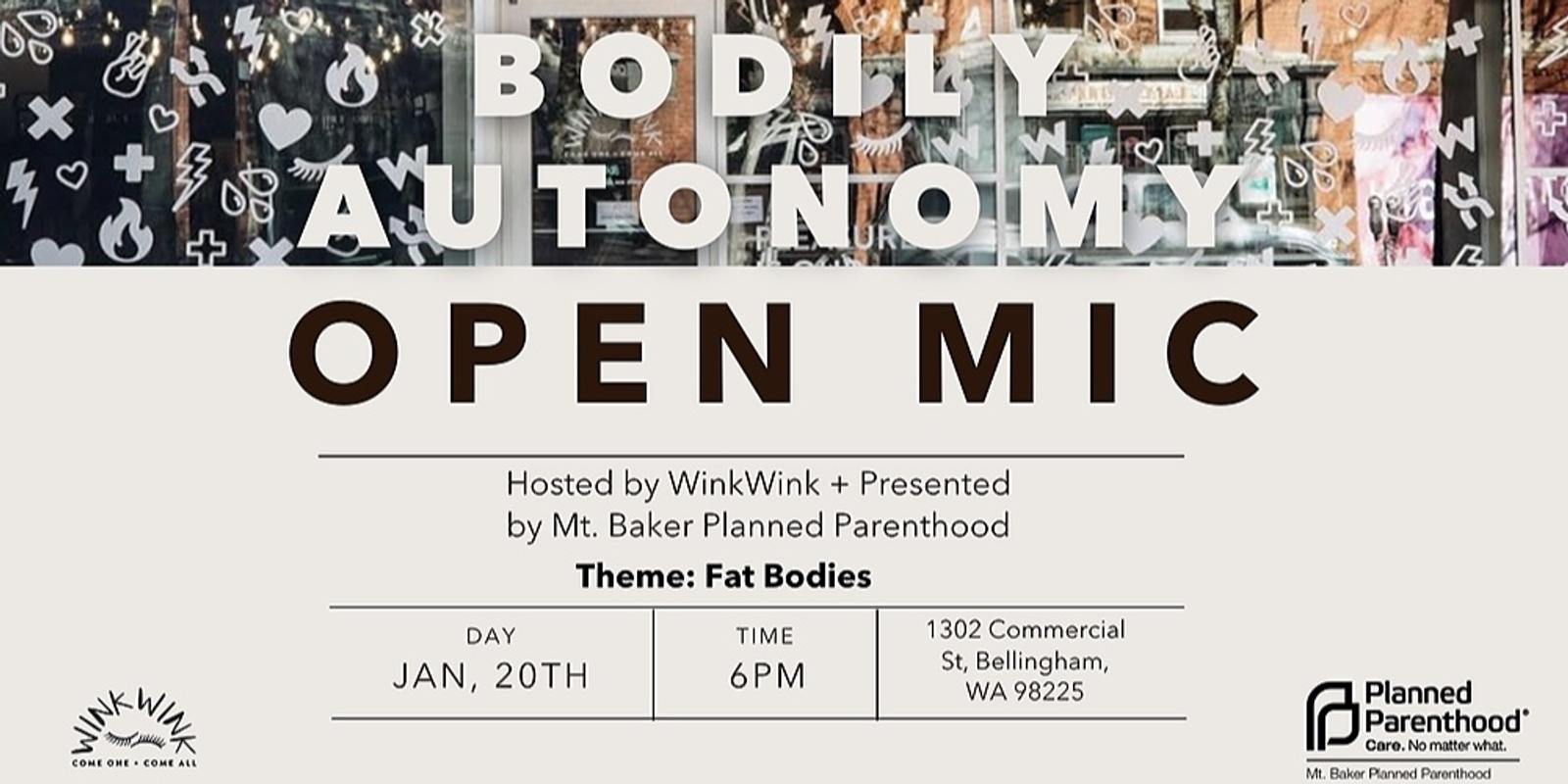 Banner image for Bodily Autonomy Open Mic Night