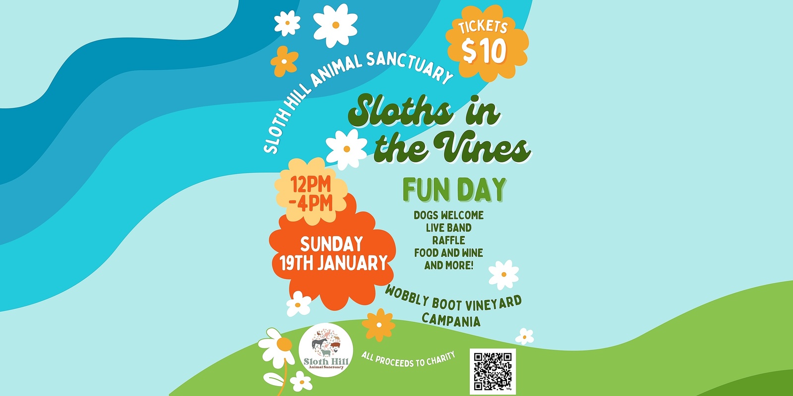 Banner image for Sloths in the Vines: Sloth Hill Animal Sanctuary Fun Day