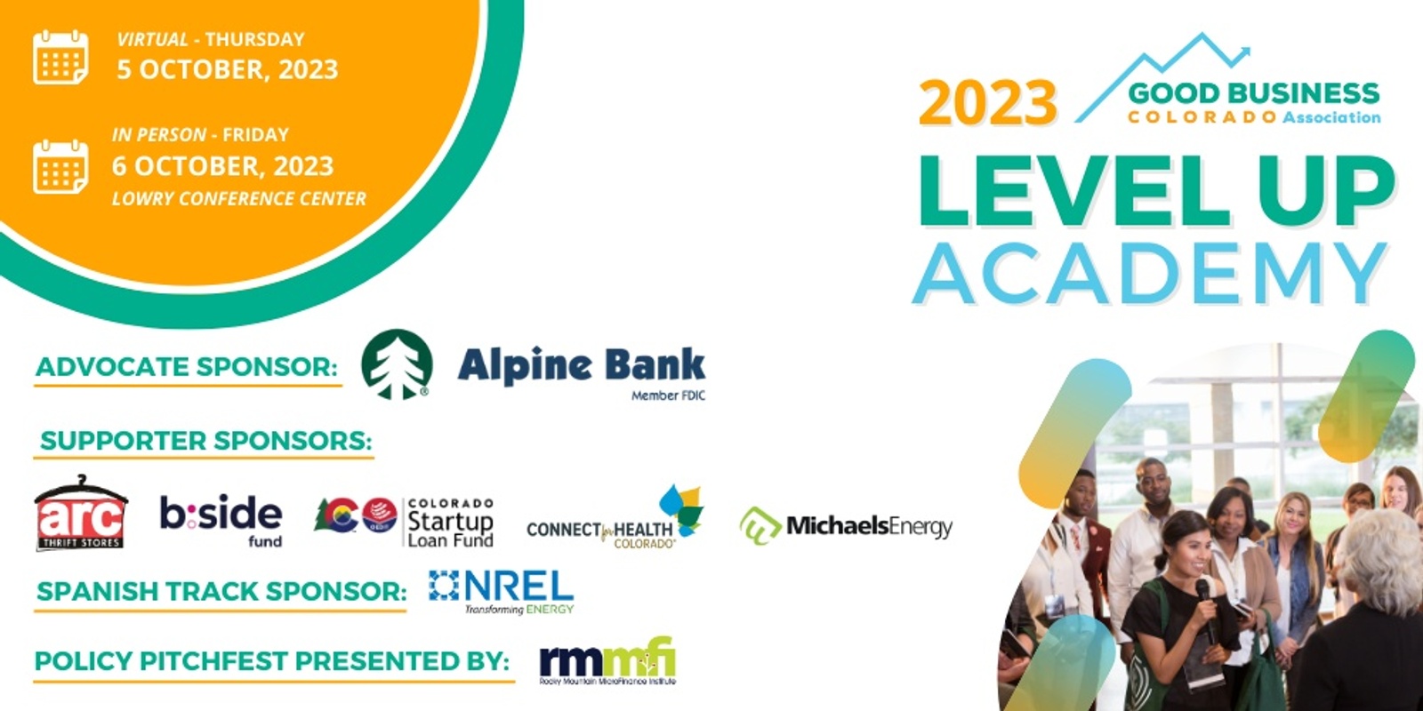 Banner image for Good Business Colorado Level Up Academy