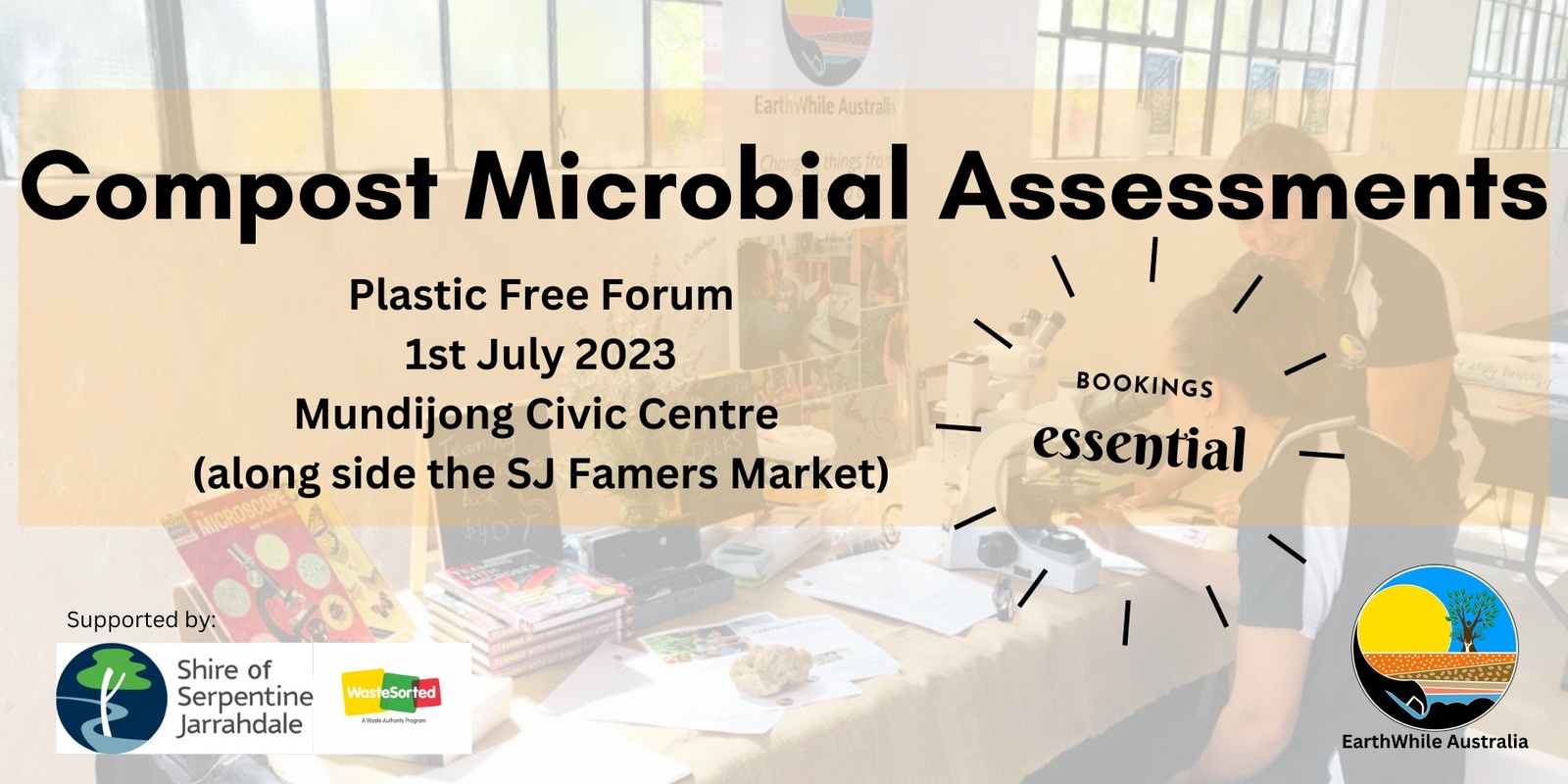 Banner image for Compost Microbial Assessments at the SJ Plastic Free Forum