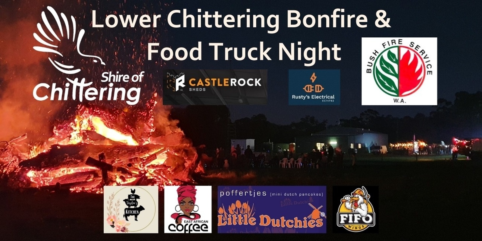 Banner image for Lower Chittering Bonfire and Food Truck Night