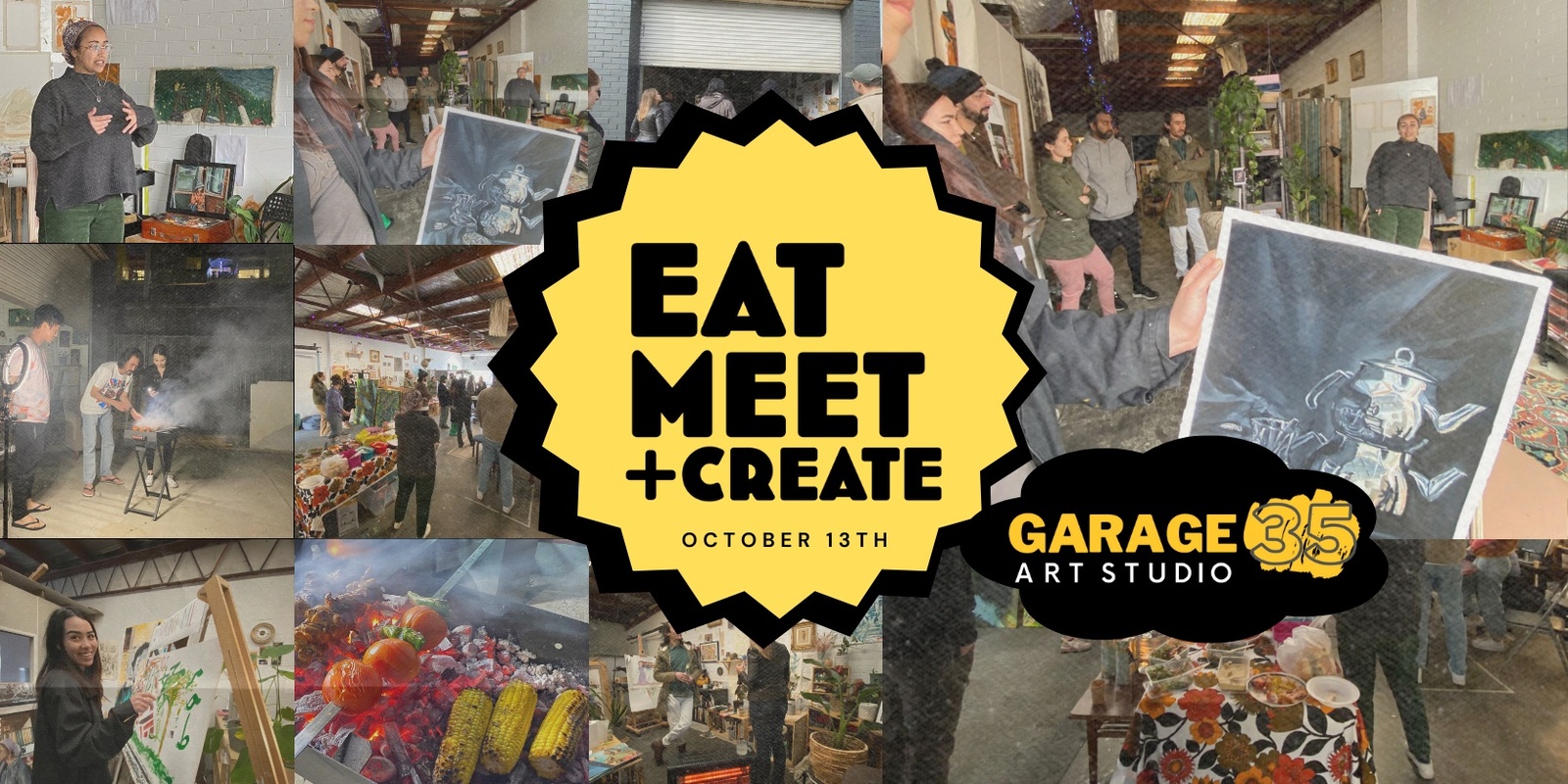Banner image for EAT / MEET / CREATE at Garage 35 Art Studio | MAD Festival