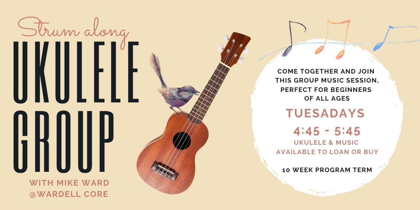 Banner image for Ukulele 10 week term  - Oct 2024