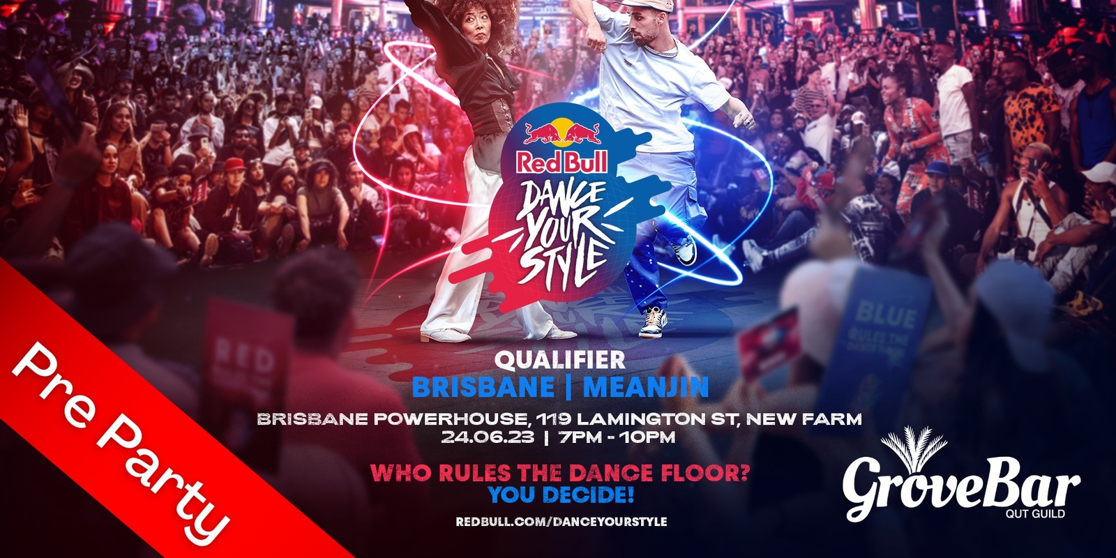 Banner image for Red Bull Dance Your Style Pre Party 💃 | Grove Bar
