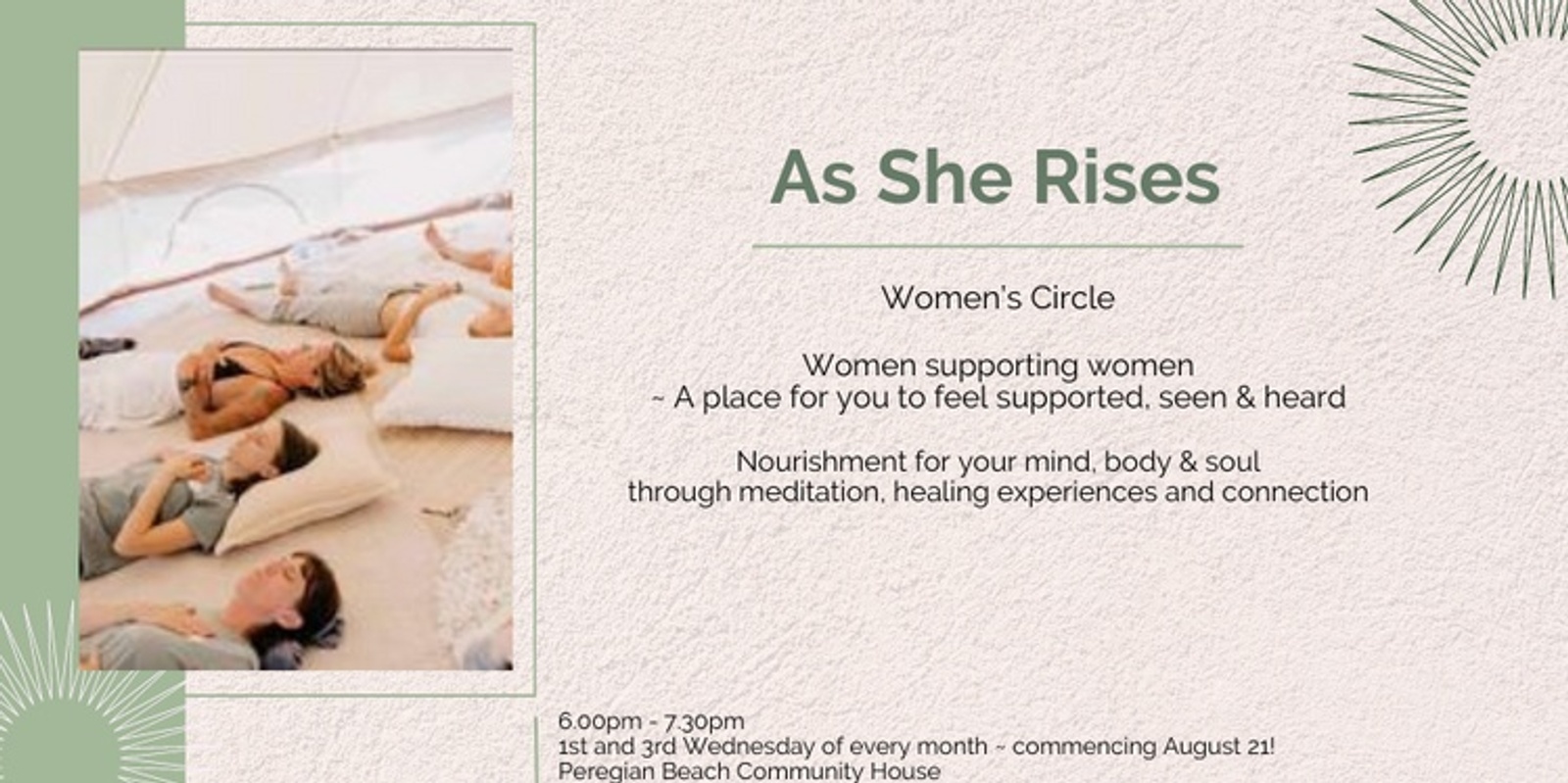 Banner image for  As She Rises Women's Circle 