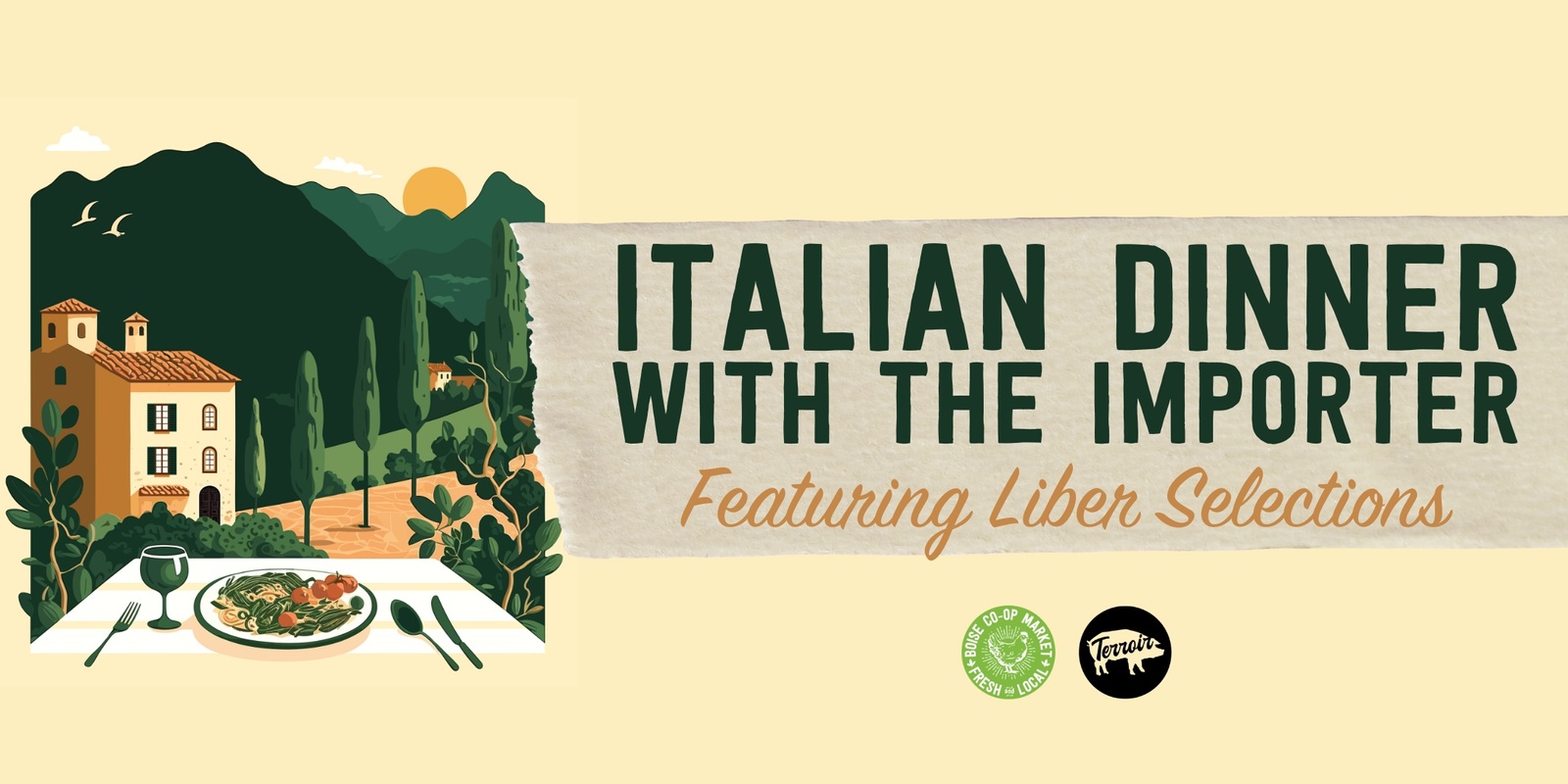 Banner image for Italian Wine Dinner with the Importer: featuring Liber Selections