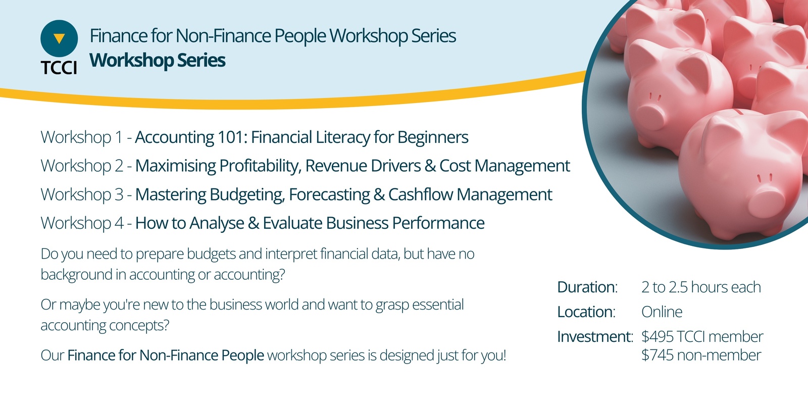 Banner image for Finance for Non-Finance People: Full Series (Online)