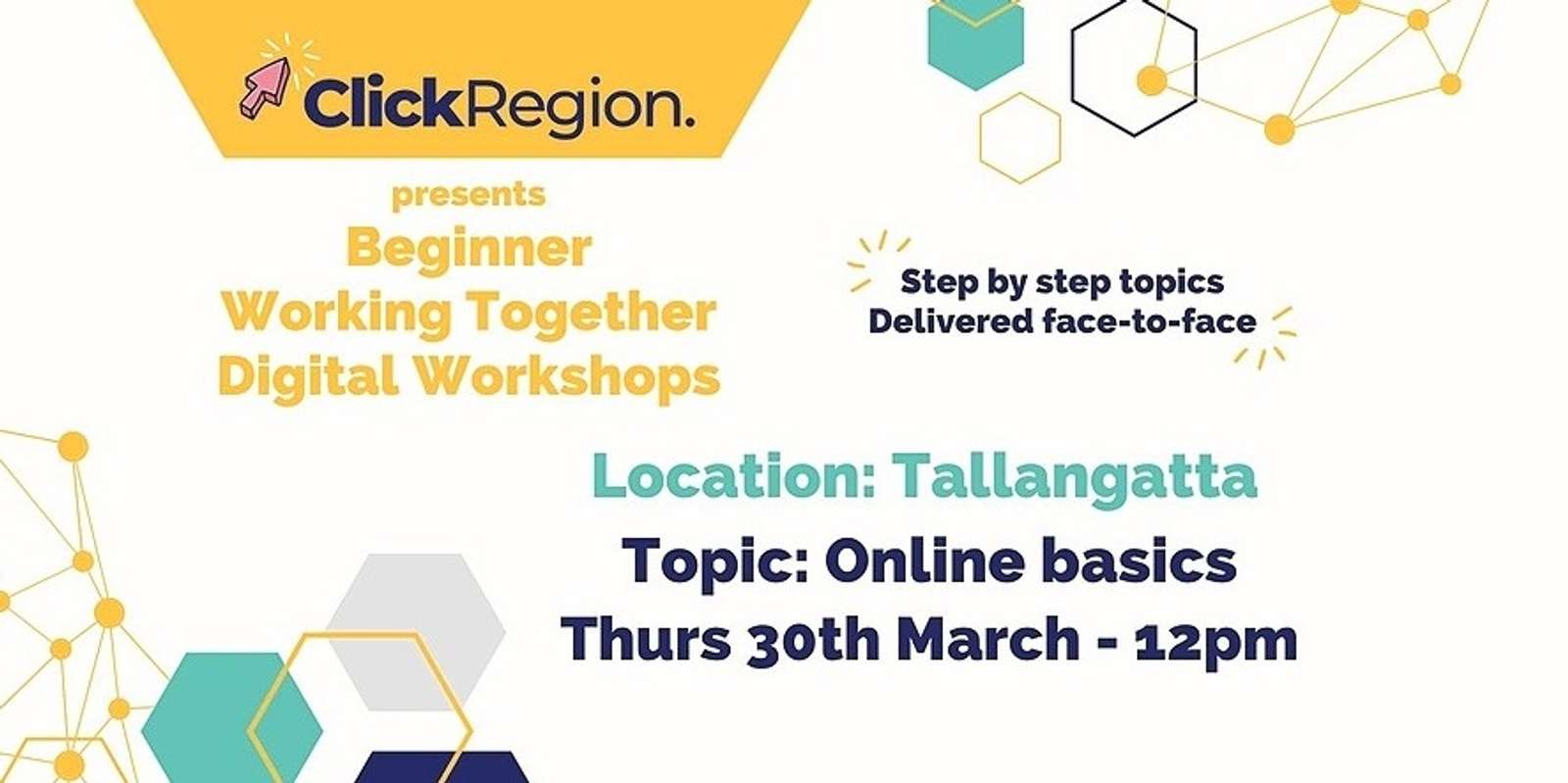 Banner image for Tallangatta Workshop, Online basics - Working Together Program