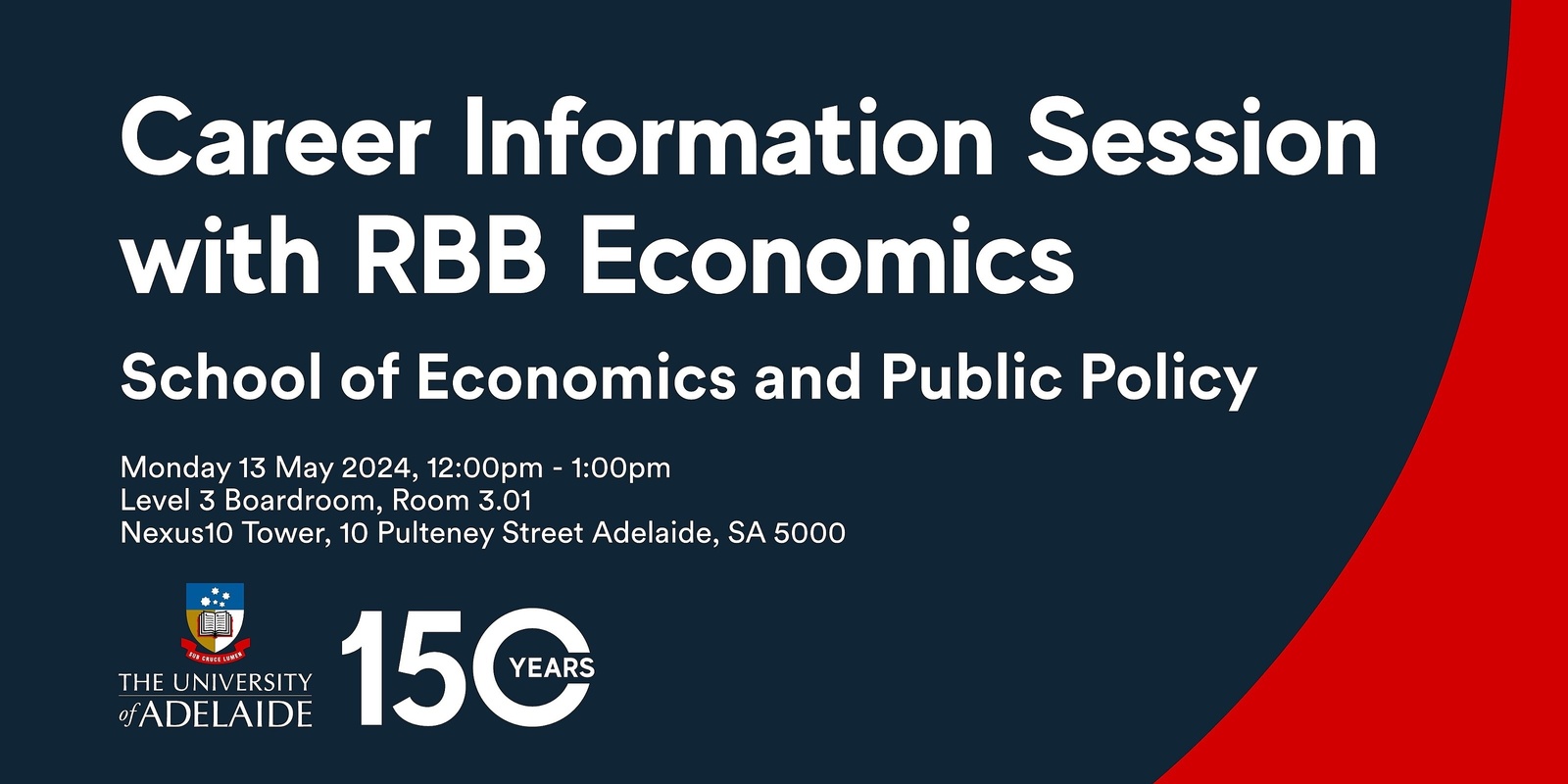 Banner image for Career Information Session with RBB Economics