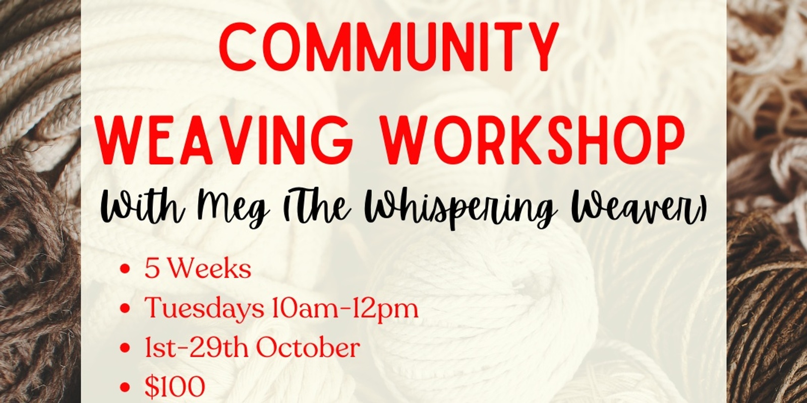 Banner image for Community Weaving Workshop