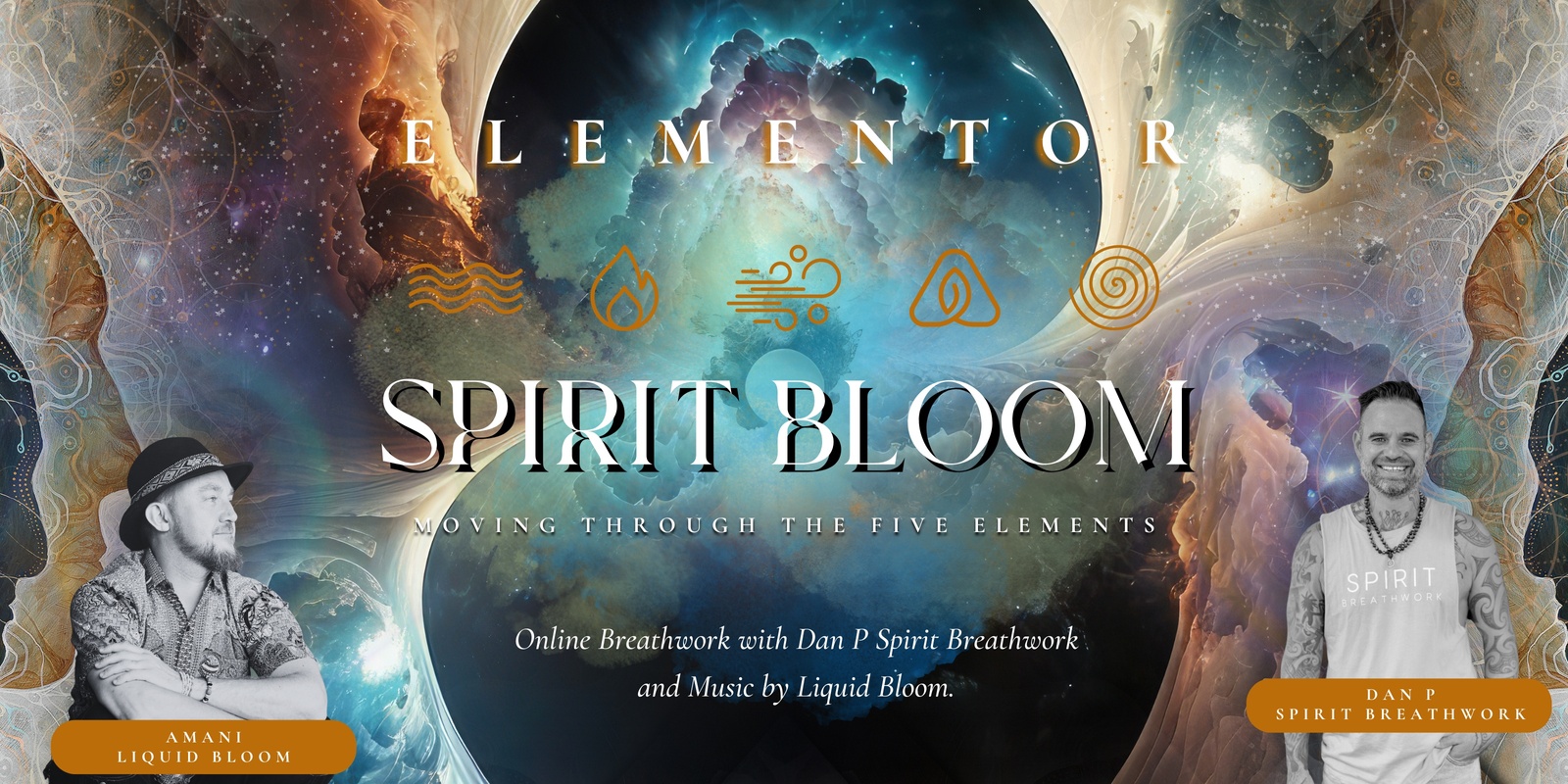 Banner image for ELEMENTOR | Spirit Bloom USA | Online Breathwork + Music Journey | August - December 2024