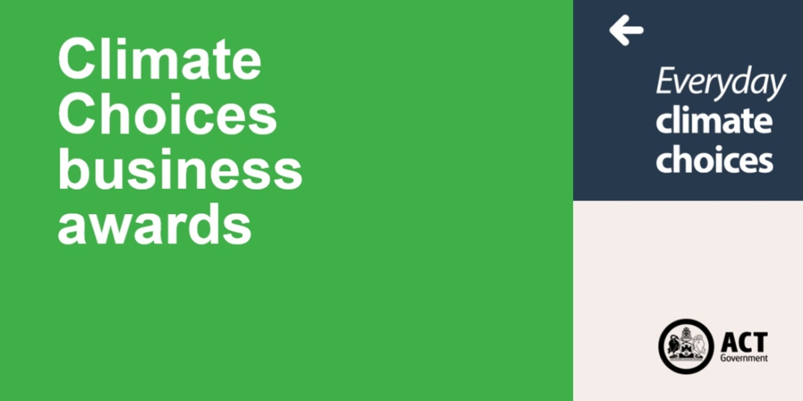 Banner image for Climate Choices Business Awards breakfast